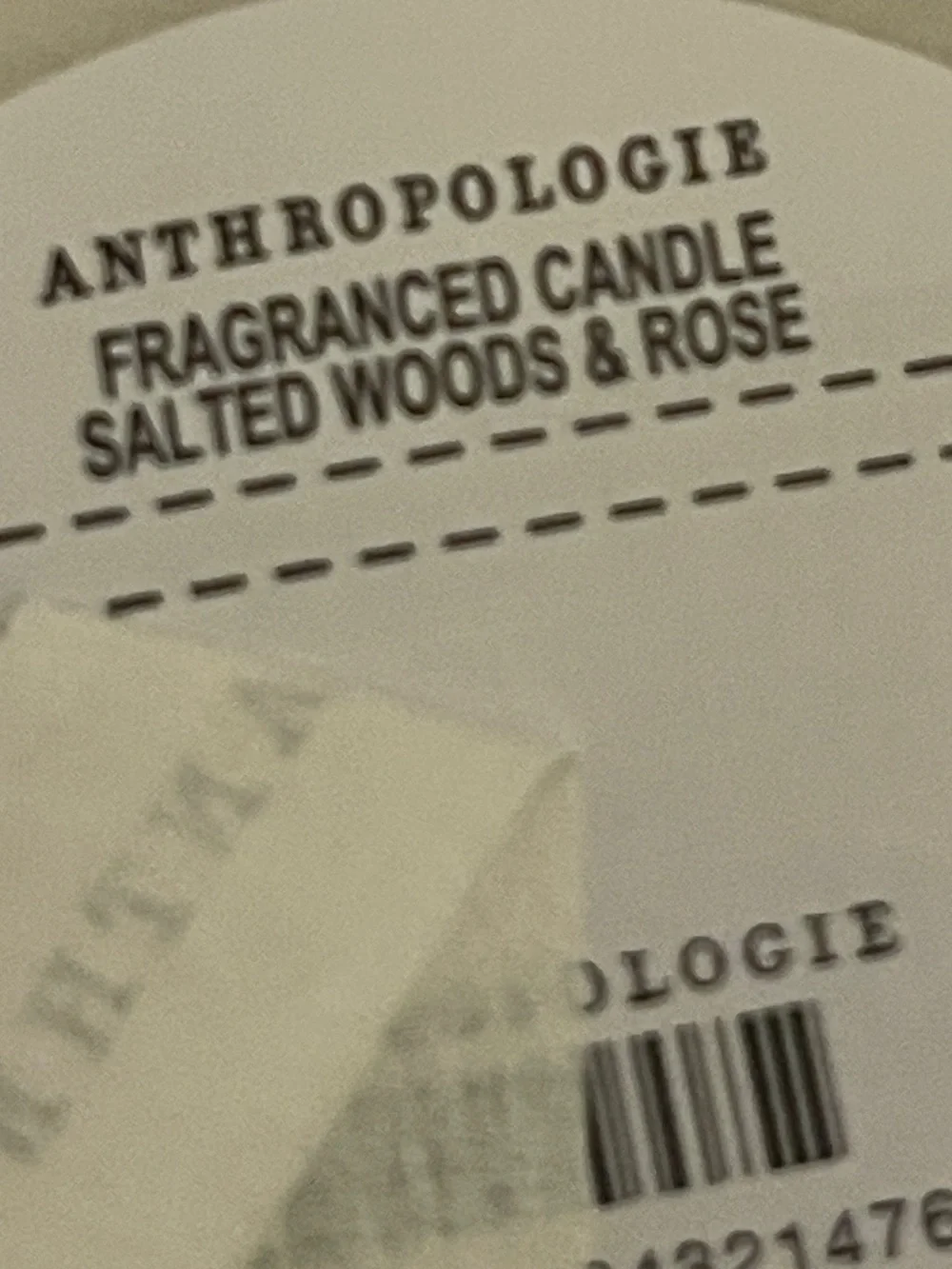 Matchbox Floral Salted Woods & Rose Ceramic Candle from Anthropologie